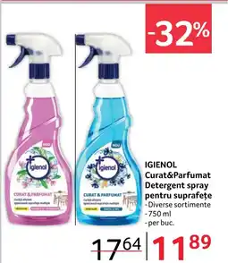 Selgros IGIENOL Curat&Parfumat Detergent spray pentru suprafețe Ofertă