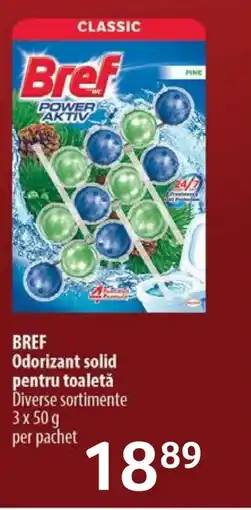 Selgros BREF Odorizant solid pentru toaletă Ofertă