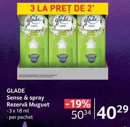 Selgros GLADE Sense & spray Rezervă Muguet Ofertă