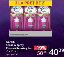 Selgros GLADE Sense & spray Rezervă Relaxing Zen Ofertă