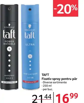 Selgros TAFT Fixativ spray pentru păr Ofertă