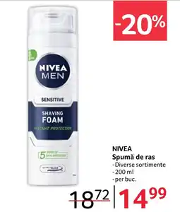 Selgros NIVEA Spumă de ras Ofertă