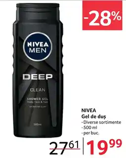 Selgros NIVEA Gel de duş Ofertă