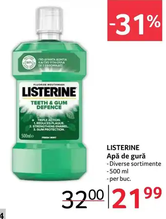 Selgros LISTERINE Apǎ de gură Ofertă