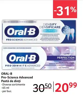 Selgros ORAL-B Pro-Science Advanced Pastă de dinți Ofertă