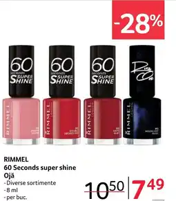 Selgros RIMMEL 60 Seconds super shine Ojǎ Ofertă