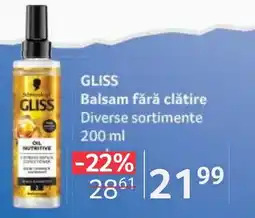 Selgros GLISS Balsam fără clătire Ofertă