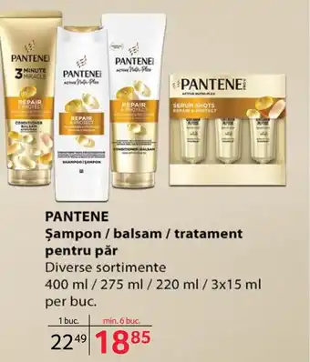 Selgros PANTENE Şampon / balsam / tratament pentru păr Ofertă