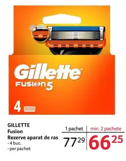 Selgros GILLETTE Fusion Rezerve aparat de ras Ofertă