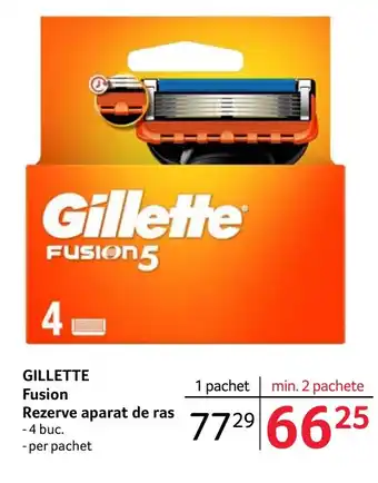 Selgros GILLETTE Fusion Rezerve aparat de ras Ofertă