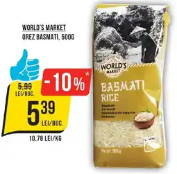 Mega Image World's market orez basmati Ofertă