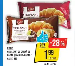 Mega Image Kitbis croissant cu cremă de cacao și vanilie/cacao/ caise Ofertă