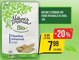 Mega Image Nature's promise bio făină integrală de grâu Ofertă