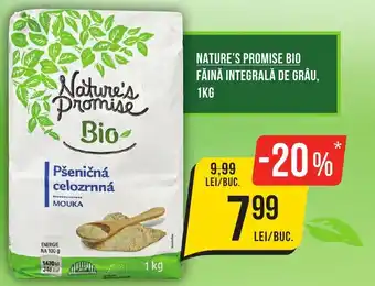 Mega Image Nature's promise bio făină integrală de grâu Ofertă