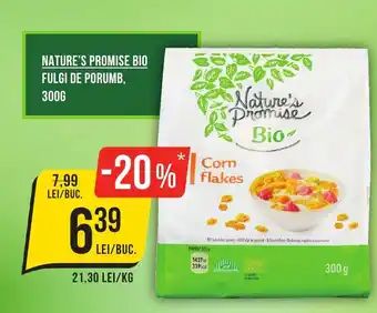 Mega Image Nature's promise bio fulgi de porumbi Ofertă