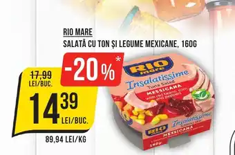 Mega Image RIO MARE Salată cu ton şi legume mexicane Ofertă