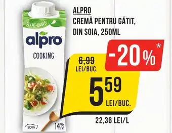 Mega Image ALPRO Cremă pentru gătit, din soia Ofertă