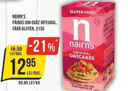 Mega Image NAIRN'S Pâinici din ovăz integral, fără gluten Ofertă