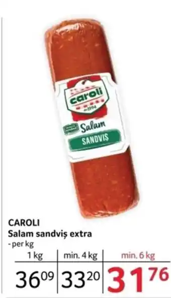 Selgros CAROLI Salam sandvis extra Ofertă