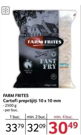 Selgros FARM FRITES Cartofi preprăjiţi 10 x 10 mm Ofertă