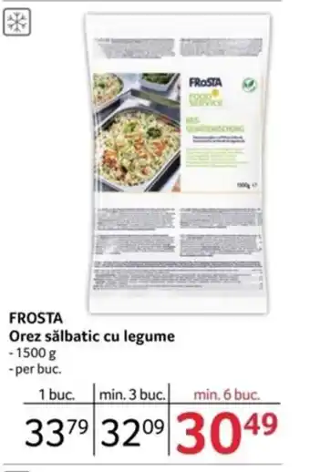 Selgros FROSTA Orez sălbatic cu legume Ofertă