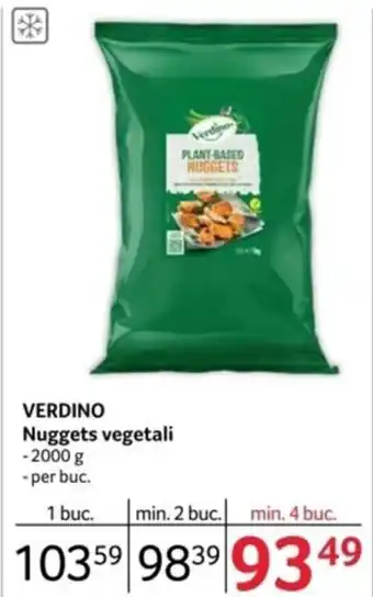 Selgros VERDINO Nuggets vegetali Ofertă