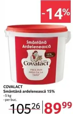 Selgros COVALACT Smântână ardelenească 15% Ofertă