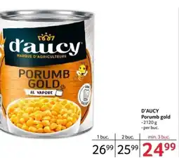 Selgros D'AUCY Porumb gold Ofertă