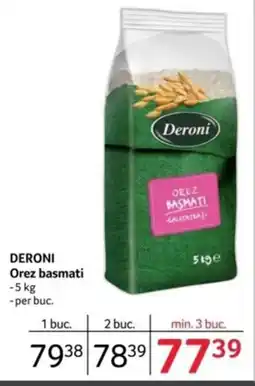 Selgros DERONI Orez basmati Ofertă