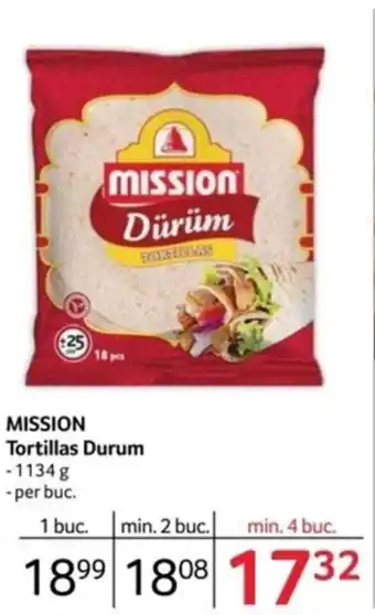 Selgros MISSION Tortillas Durum Ofertă