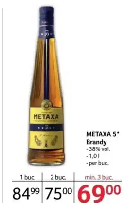 Selgros METAXA 5* Brandy Ofertă