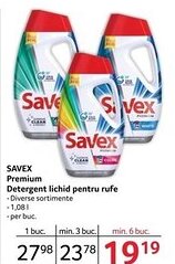 Selgros SAVEX Premium Detergent lichid pentru rufe Ofertă