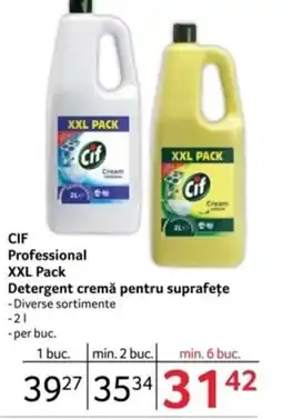 Selgros CIF Professional XXL Pack Detergent cremă pentru suprafețe Ofertă