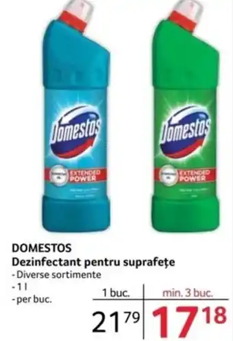 Selgros DOMESTOS Dezinfectant pentru suprafeţe Ofertă