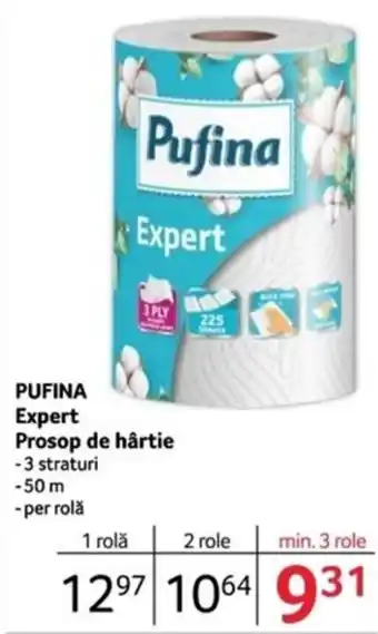 Selgros PUFINA Expert Prosop de hârtie Ofertă