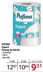 Selgros PUFINA Expert Prosop de hârtie Ofertă