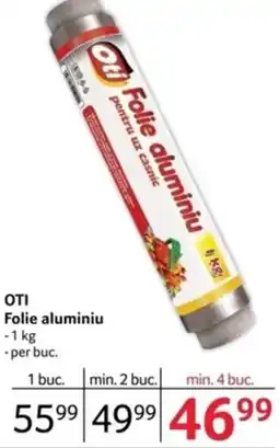 Selgros OTI Folie aluminiu Ofertă