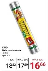 Selgros FINO Folie de aluminiu Ofertă