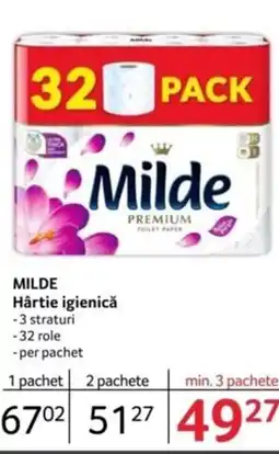 Selgros MILDE Hârtie igienicǎ Ofertă