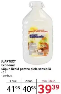 Selgros JUARTEXT Economic Săpun lichid pentru piele sensibilă Ofertă