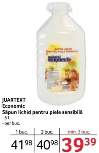 Selgros JUARTEXT Economic Săpun lichid pentru piele sensibilă Ofertă