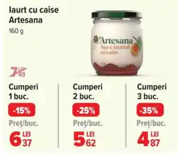 Carrefour laurt cu caise Artesana Ofertă