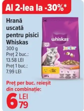 Carrefour Hrană uscată pentru pisici Whiskas Ofertă