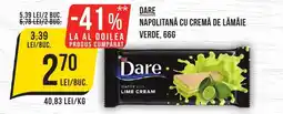 Mega Image DARE Napolitană cu cremă de lămâie verde Ofertă