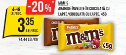 Mega Image M&M'S Arahide învelite în ciocolată cu lapte/ciocolată cu lapte Ofertă