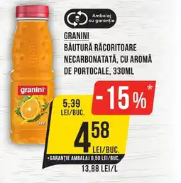 Mega Image GRANINI Băutură răcoritoare necarbonatată, cu aromă de portocale Ofertă