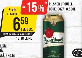 Mega Image PILSNER URQUELL Bere, doză Ofertă