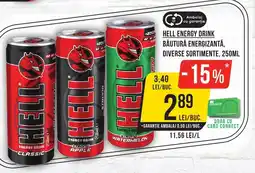 Mega Image HELL Energy drink Băutură energizantă Ofertă