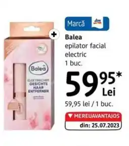 DM BALEA epilator facial electric Ofertă