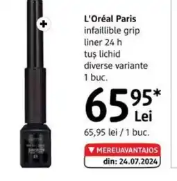 DM L'OREAL Paris infaillible grip liner 24 h tuş lichid Ofertă